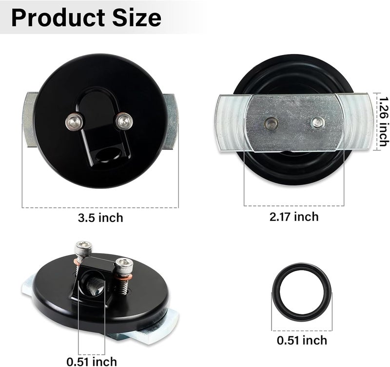 ROOTMUTIFY F4TZ-6753-A Dipstick Adapter Repair Kit, Fit for Ford 7.3L Powerstroke F250 F350 F450 F550 1994-2003, Excursion 2000-2003, Van E250 E350 1995-2003, Replaces F4TZ-6751-A, F4TZ-6751-B (Black) - Image 4